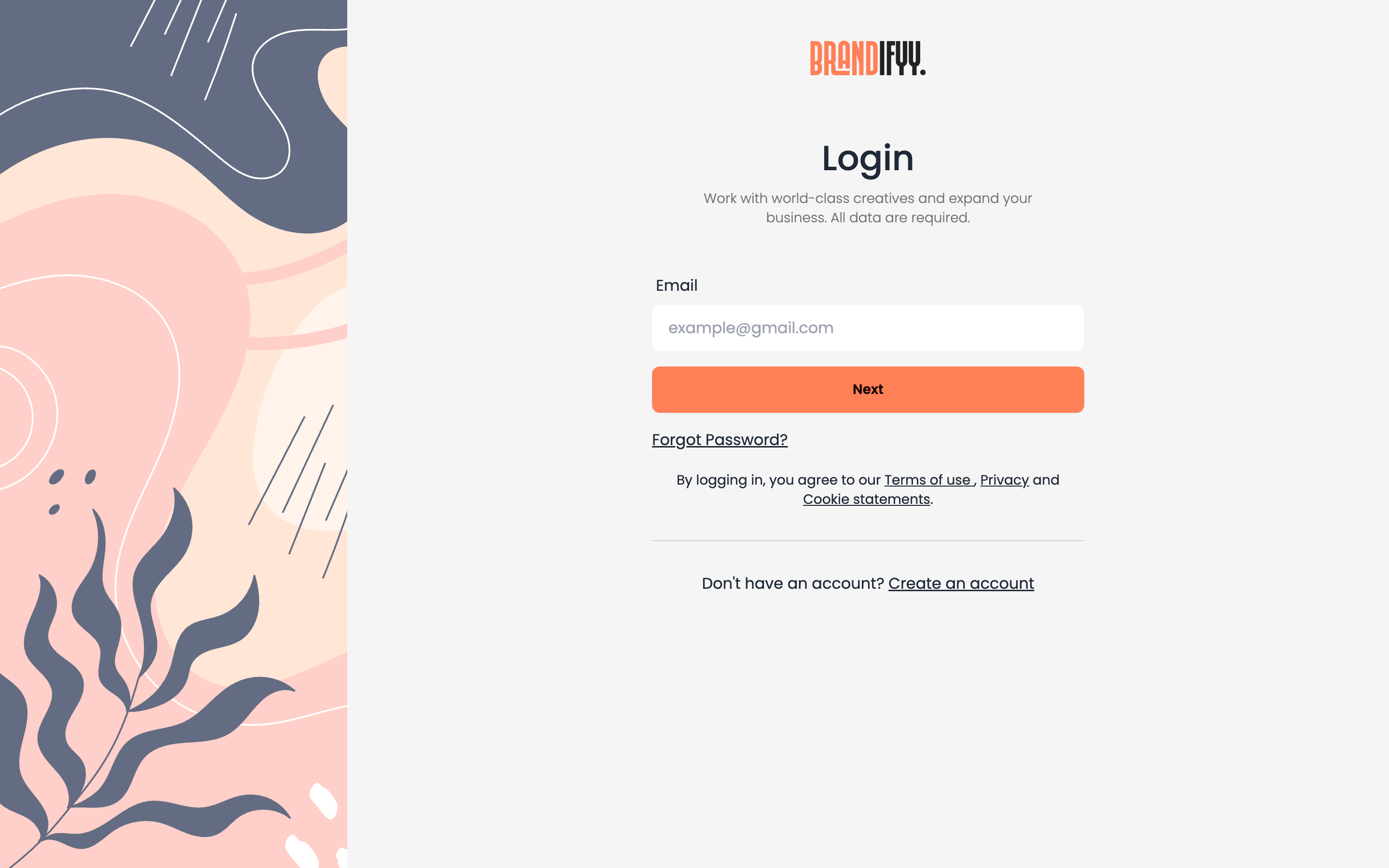 Brandbit Login Page